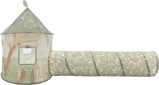 Little Dutch Speeltent Met Kruiptunnel - Safari - Groen van Little Dutch — afbeelding 5