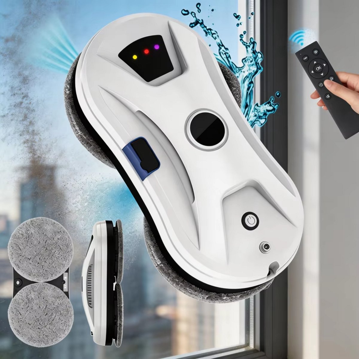 CreateEcom ramenwasser - ramenwasser robot - raamreinigingsrobot - Intelligente Automatische Navigatie Raamreinigingsrobot - Krachtige Zuigkracht Voor Thuisgebruik en Hoogbouw Ramen