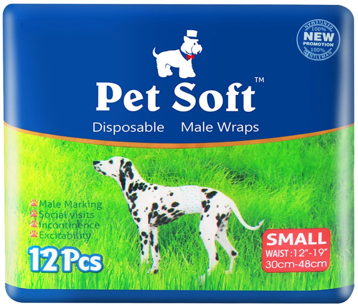 Pet Soft Wegwerpluiers voor honden en puppy's - super absorberende incontinentiewraps voor reuen - ShopVlot