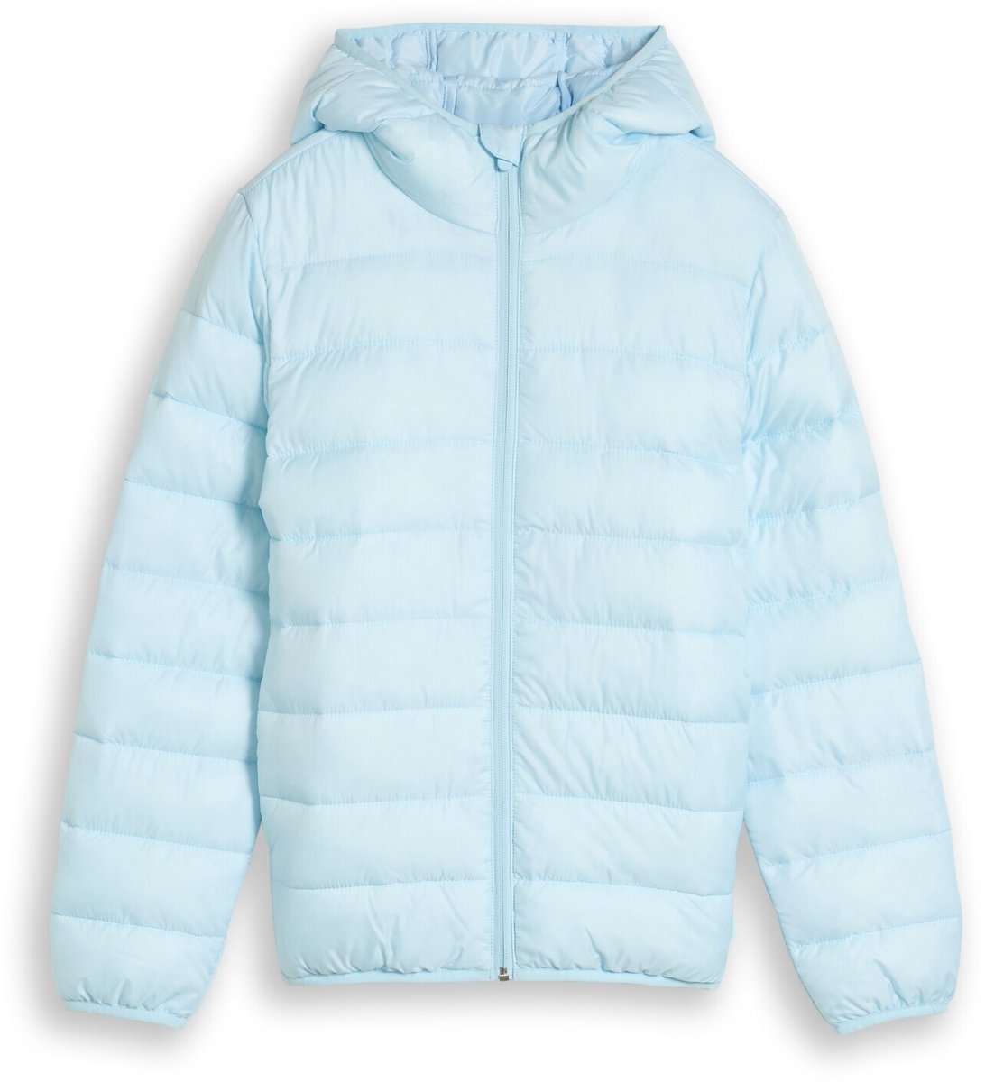 Tom Tailor - Lichtgewicht gewatteerd jack met capuchon - Maat 164 - new breeze blue