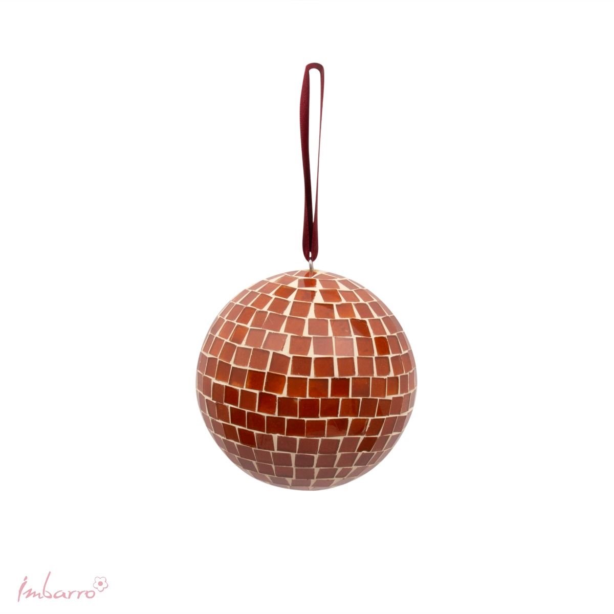Imbarro Home & Fashion - Bal Felice L - Oranje, Rood - 12.5 X 12.5 cm