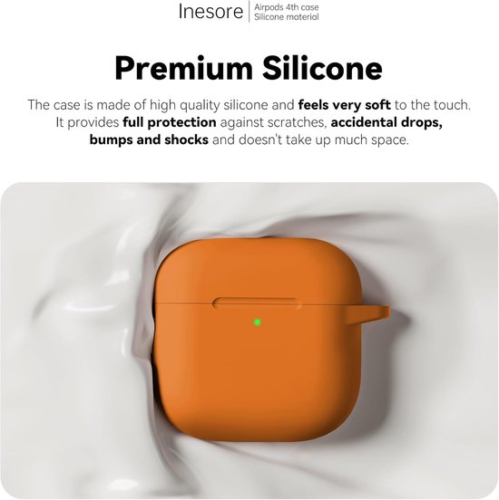 Compatible with AirPods 4 Case - Magnetic Black - Silicone Protective Case Cover for Apple Air Pod 4 (2024/ANC), Magnetic Lid Lock Design, with Cleaning Kit — afbeelding 5