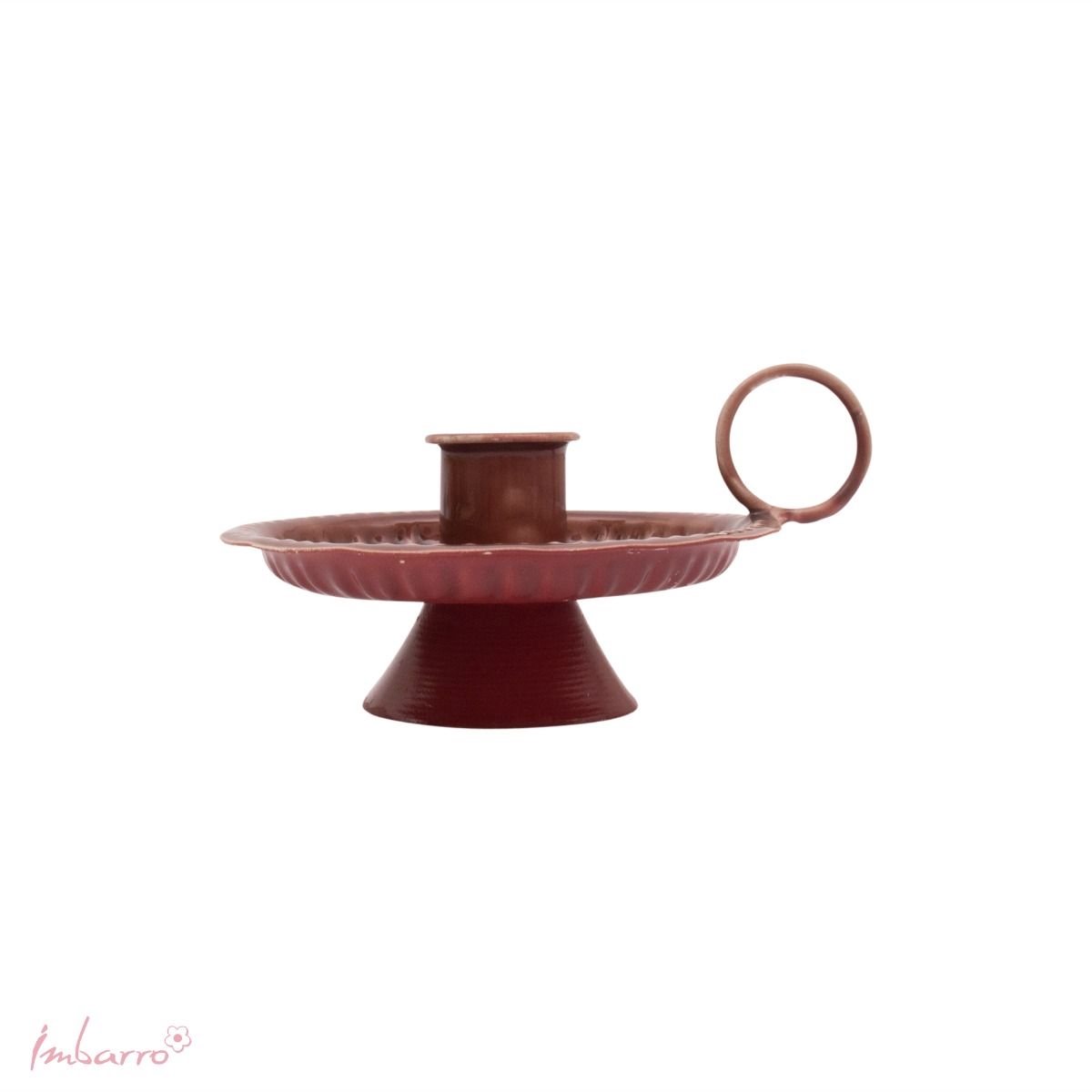 Imbarro Home & Fashion - Kandelaar Imre Brown - Bruin - L:12 W:10 H:6.50 cm