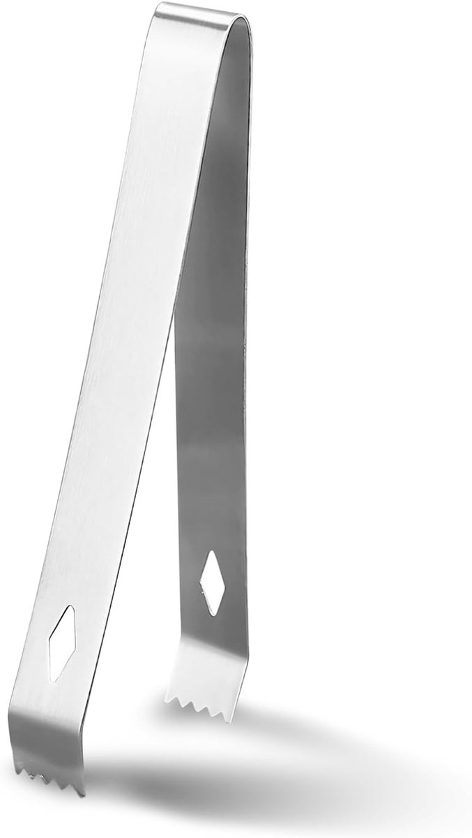 Wierooktang kolentang 16,4 cm lang roestvrij staal tang voor het roken van rookkool roestvrij stabiele shisha grill tang keukentang voor bruiloft bar party buffet grill picknick