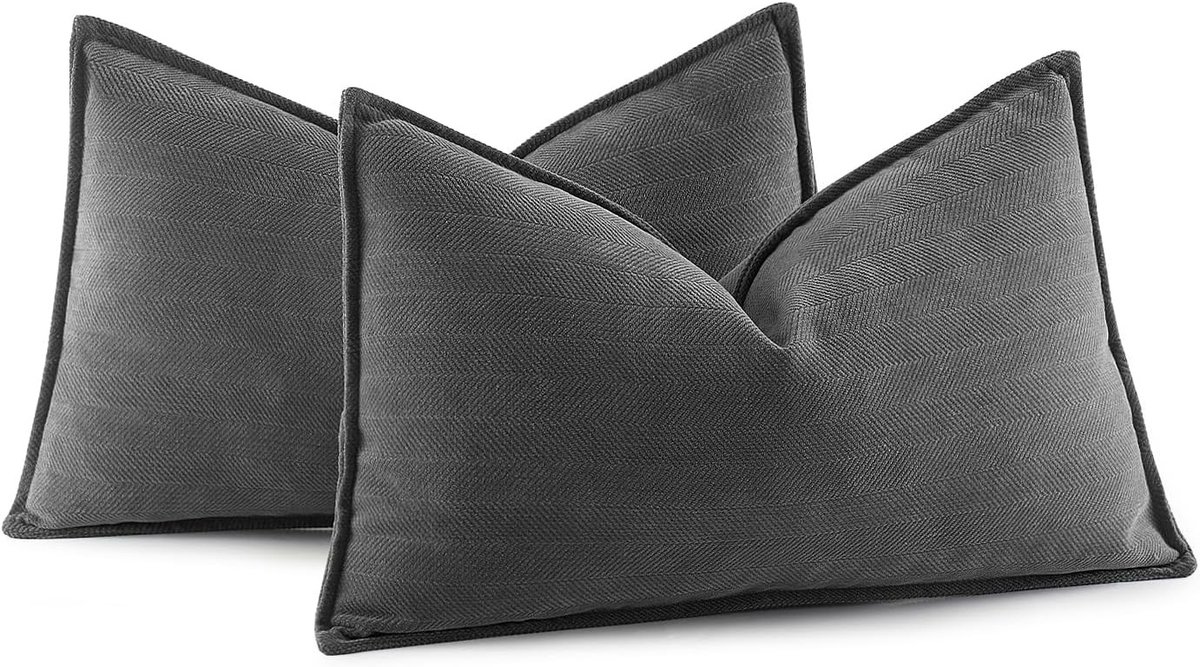 Set van 2 Chenille Kussenhoezen 30 x 50 cm, Ideaal voor Sofa, Decoratie en Comfort