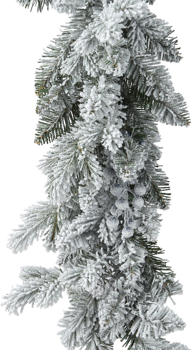 Kaemingk kerstguirlande besneeuwde aspe Ø 25 cm lengte 2,7 m