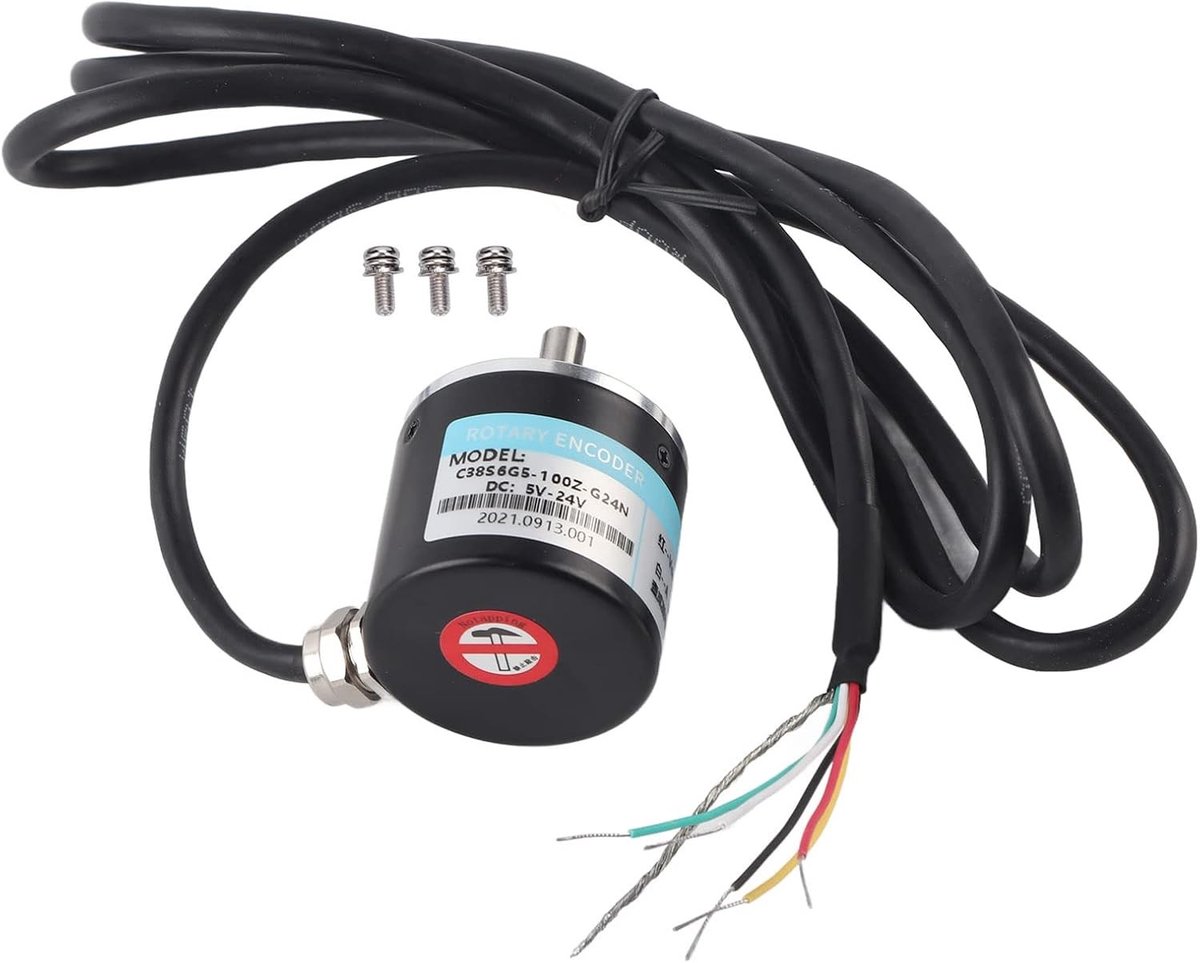 Driefasige photo-elektrische encoder 5-24V met solide as voor automatisering en engineering toepassingen, 3000-6000 tr/min