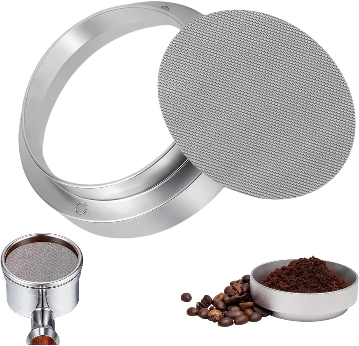 Magnetische doseerring voor koffie, 51 mm, precisie vulhulp, filterhouder, accessoires voor perfecte koffiezetting en dosering
