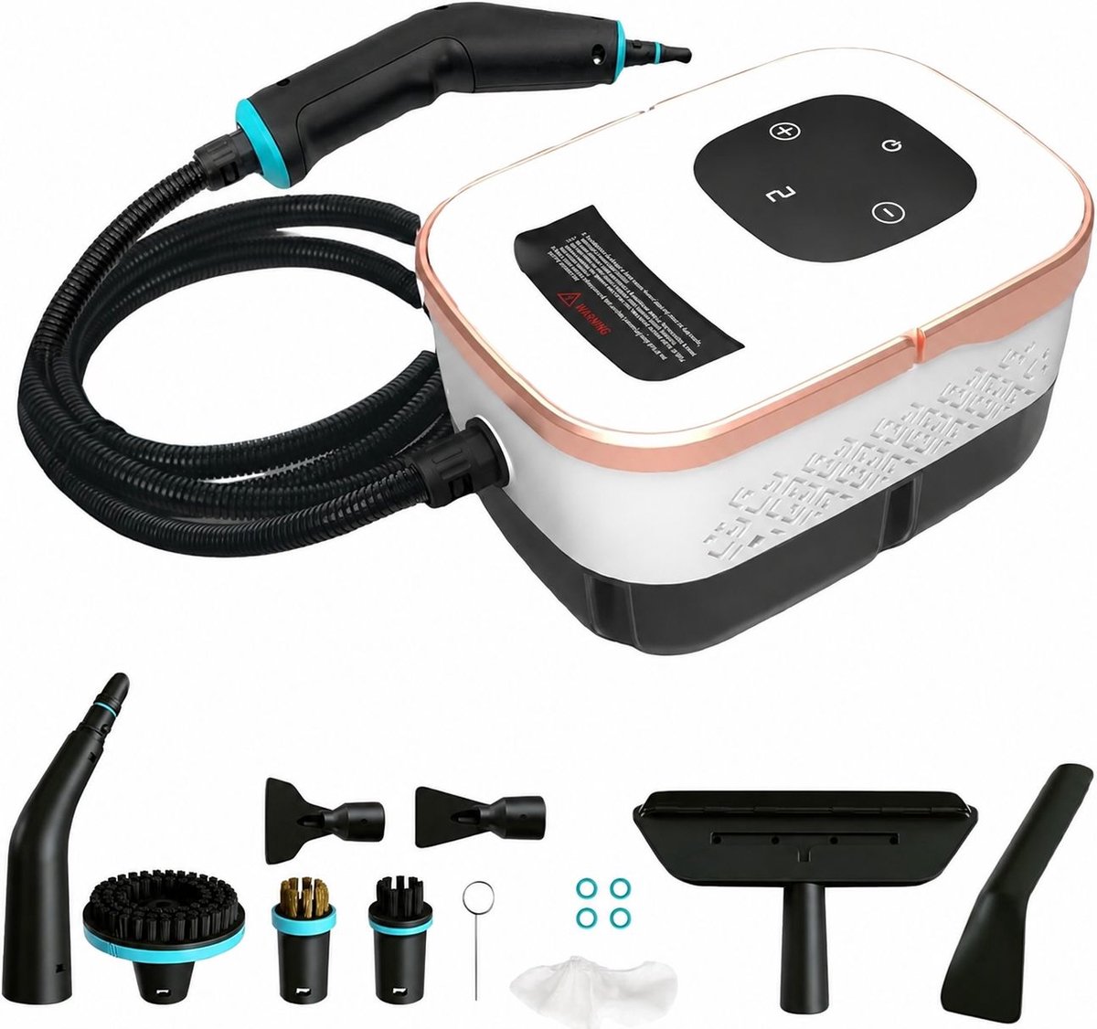 Handheld Stoomreiniger Voor Thuis - 4-Bar Stoomreiniger Voor Tapijt - Bank - Auto - Steam Cleaner - 15 Seconden Opwarmtijd - 1,6 L Tank - 6 Versnellingen - 1500 W