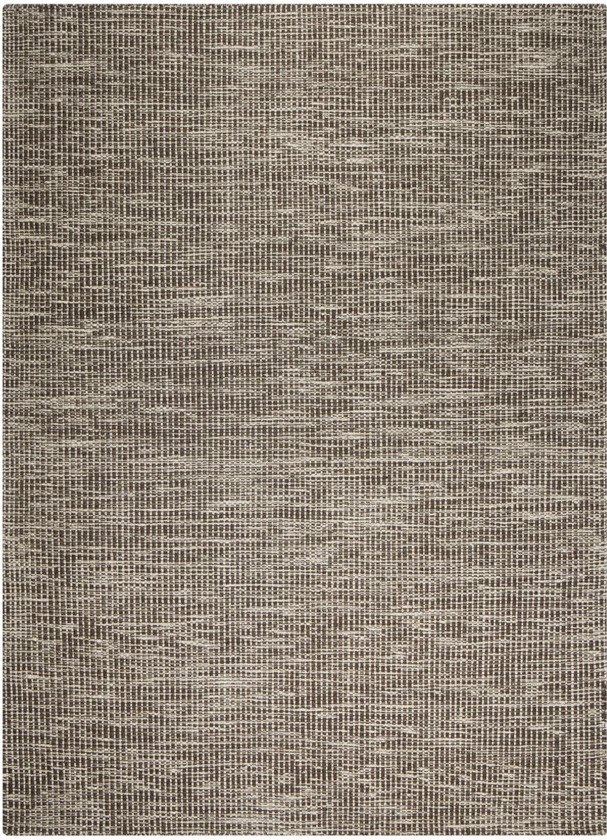 Lino Duna Charcoal Vloerkleed 200x300cm – Handgeweven Tapijt van Handgesponnen Wol & Katoen - Hoogwaardig Vloerkleed voor o.a. Woonkamer, Eetkamer, Slaapkamer en Hal