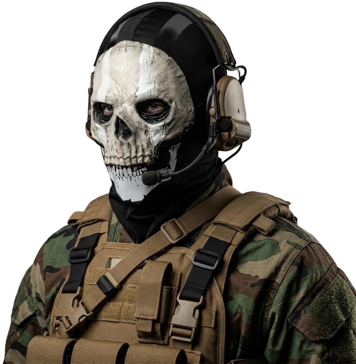 Ghostmasker, siliconenmateriaal - ShopVlot
