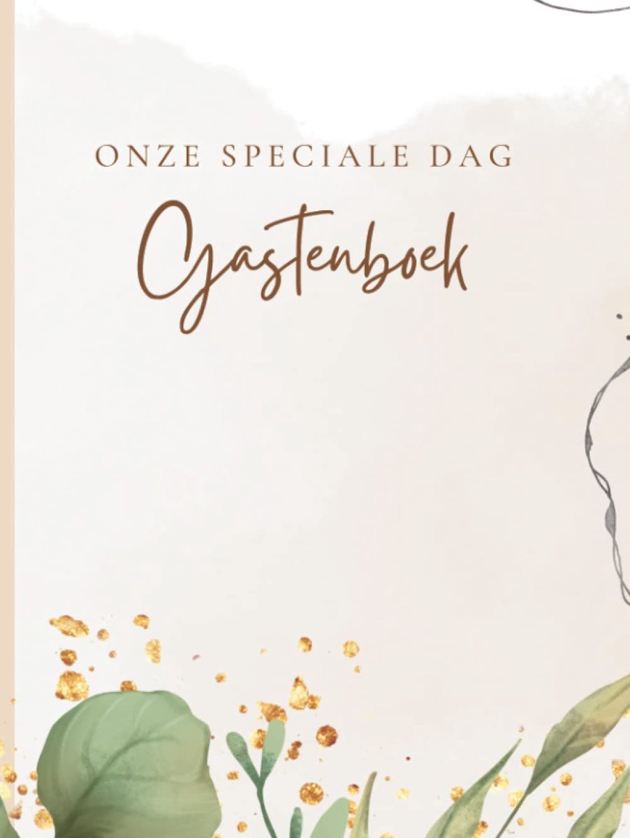 Gastenboek bruiloft - Luxe harde kaft: voor Trouwfeest - Bruiloft - Jubileum - Feest - ShopVlot