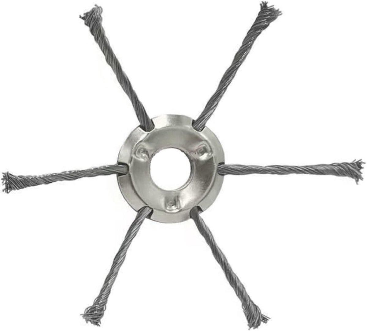 Draadmaaierkop - Roterende onkruidborstel - Trimmerkop - Binnendiameter gat 25,4 mm - Gatdiameter voor lithium-accu - Grasmaaier (6T) - 1 stuk