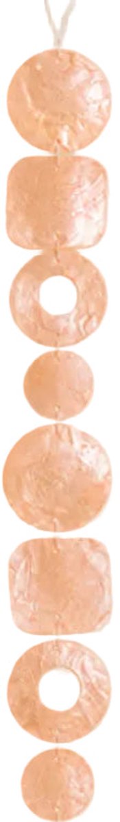 ByBazz Schelpenslinger Capiz Freestyle peach 5x5x180cm