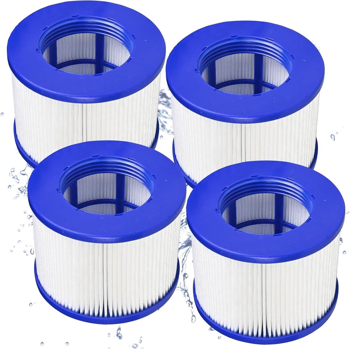 4 stuks - filterpatronen- filterpatronen zwembad -geschikt voor Aquaparx、Ospazia、G Spa - bubbelbad filter - jacuzzi filter - jacuzzi