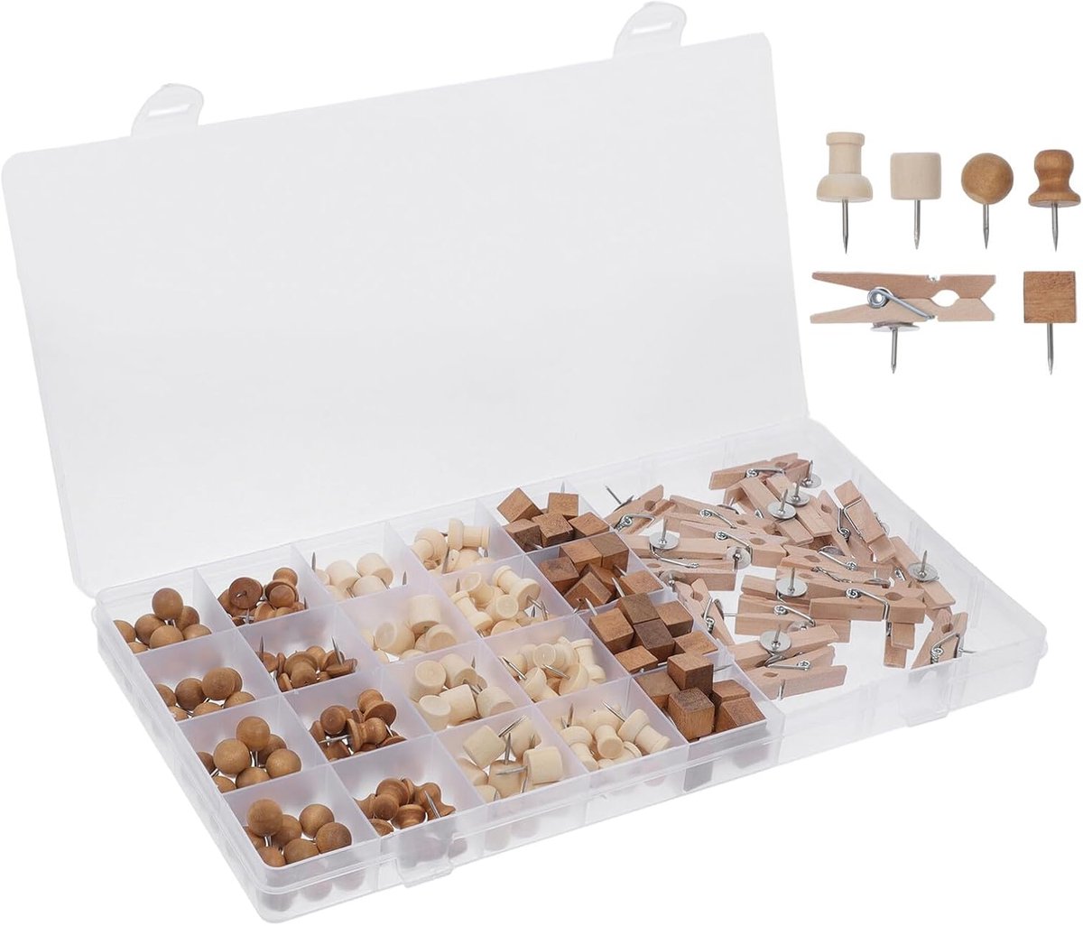 Punaises - push pins - Pushpins - punaises voor prikbord - punaise - 220 stuks - punaises Meerkleurig - kantoor artikelen - Decoratieve pushpins - Prikbord Accessoires - Geschikt Voor Prikborden, Huisdecoratie