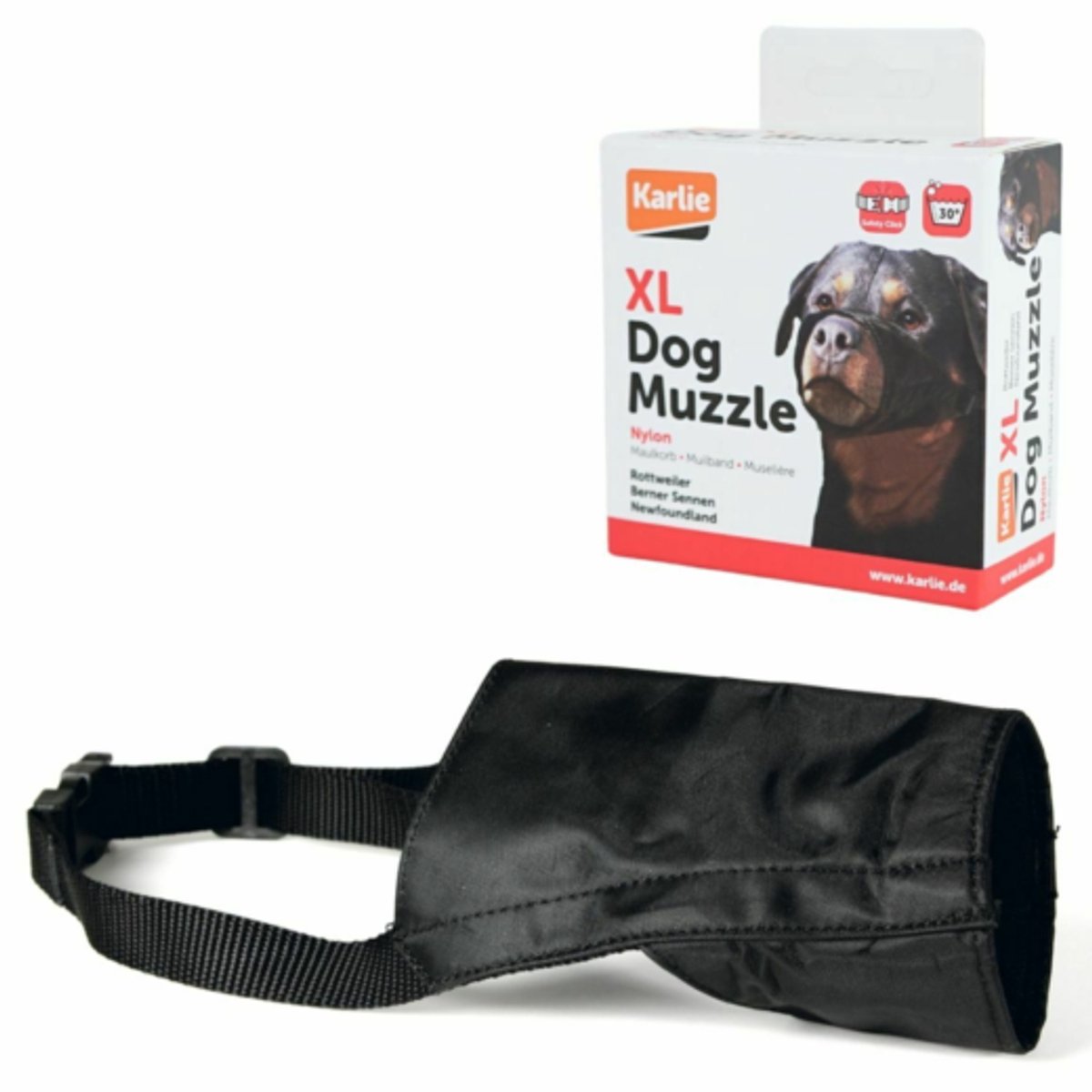Karlie muilkorf hond zwart XL