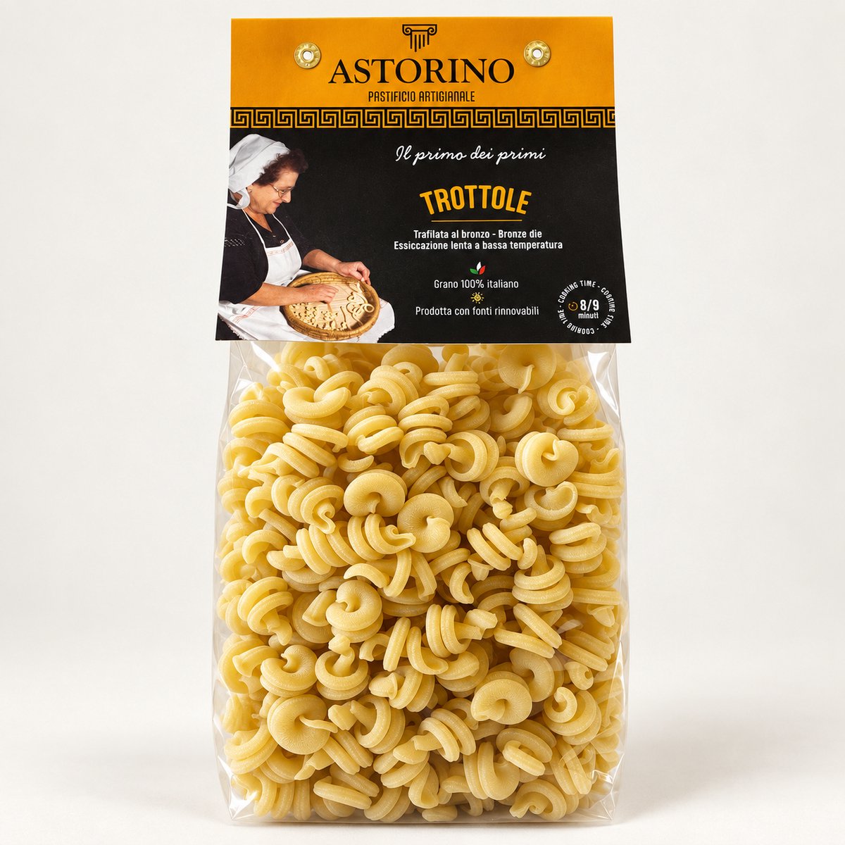 Astorino Pasta- Italiaanse pasta - 100% harde Italiaanse tarwe - Trottole Bianche - 3x500 gram
