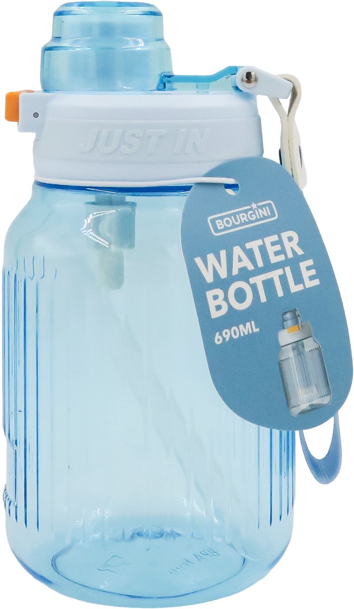 Waterfles Rib 690ML - Blauw
