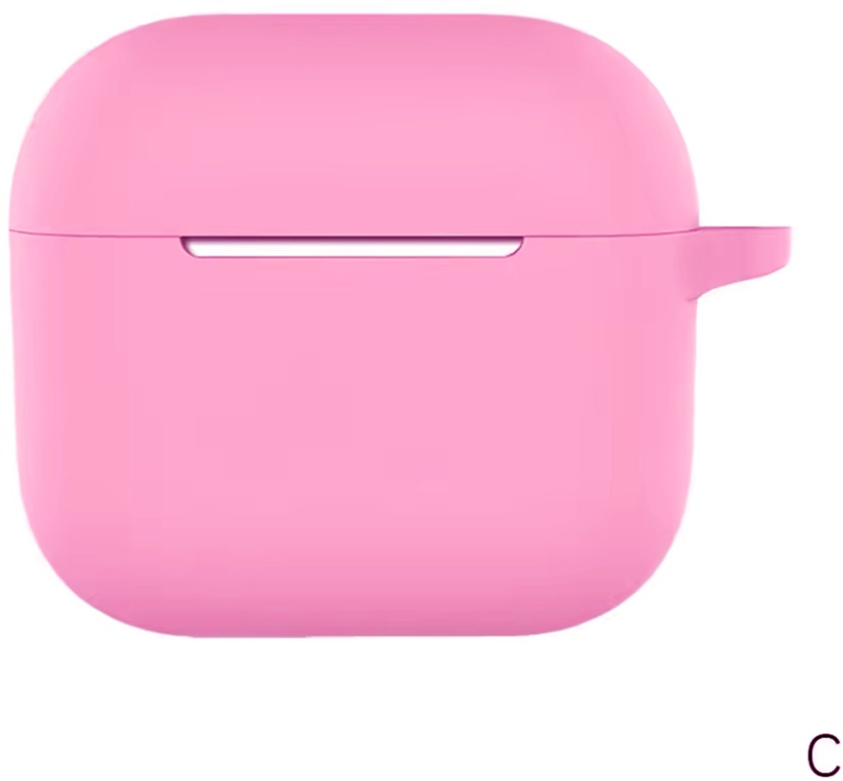 Roze/Paars hoesje geschikt voor AirPods 4 - Siliconen hoesje voor AirPods - Roze/Paars - Softcase - CHPN