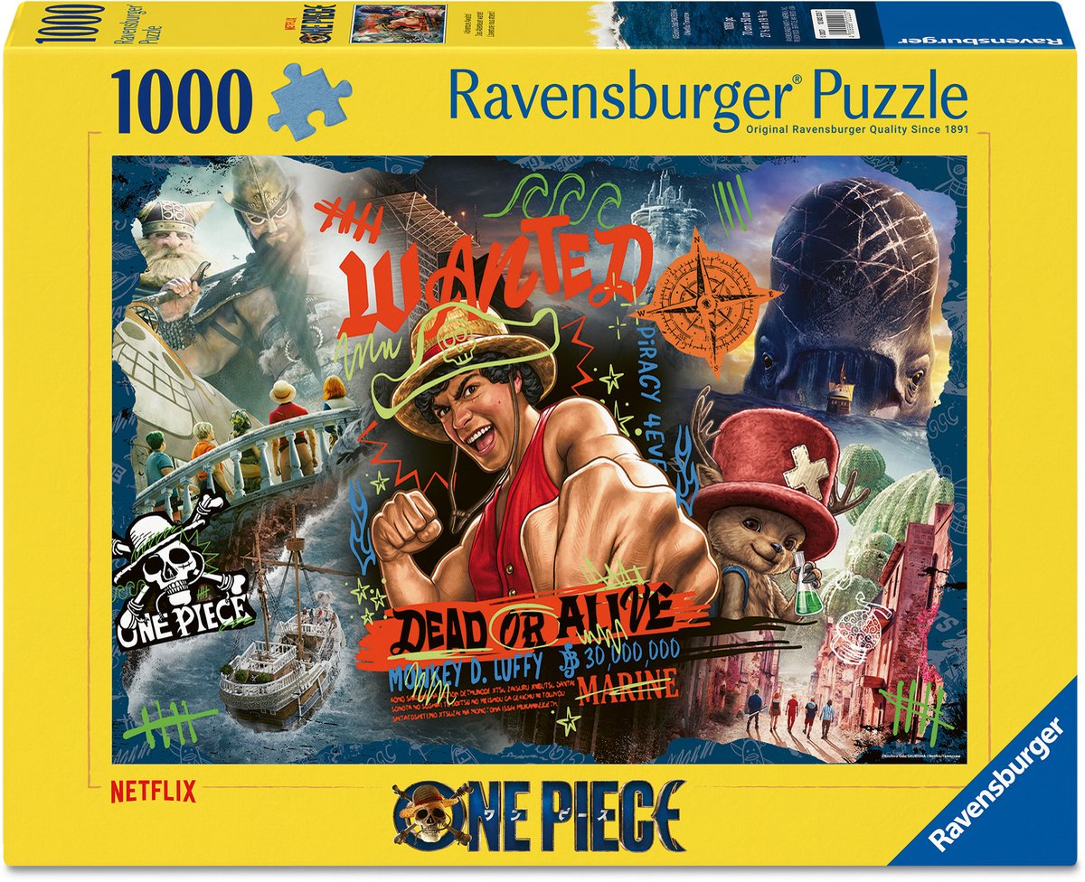 Ravensburger One Piece Adventure Awaits legpuzzel - 1000 stukjes - volwassenen