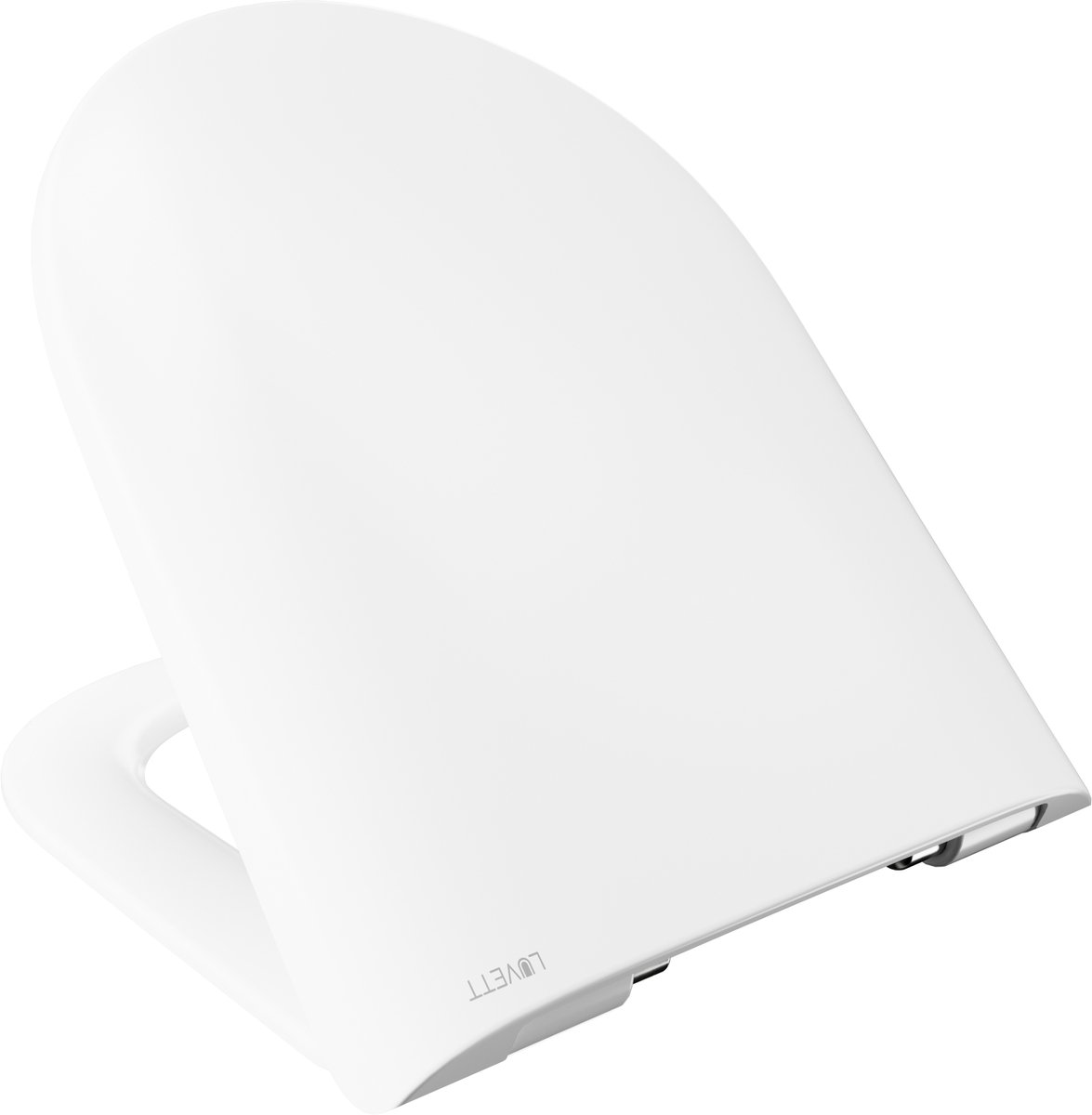 Luvett D350 - WC-bril D-vorm - Wit - Dubbele Softclose - Afneembaar - 3 Montagevarianten - Duroplast