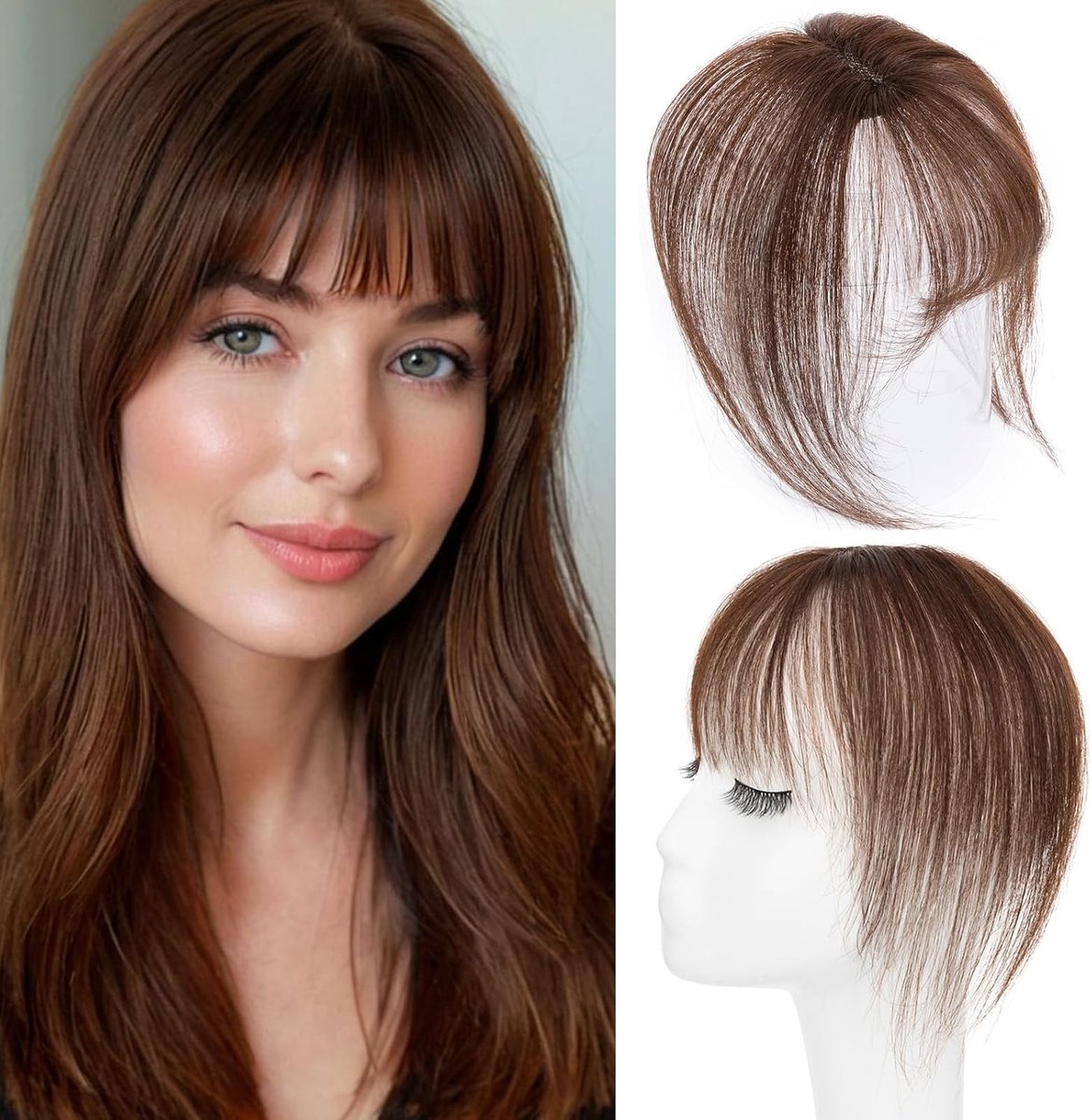 Clip in Pony - Mocha Brown - 21g - Echt Haar - Voor Vrouwen