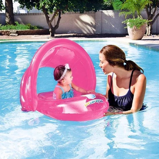 Zwemtrainer Baby drijfband Zwemband Baby boot roze | bol.com