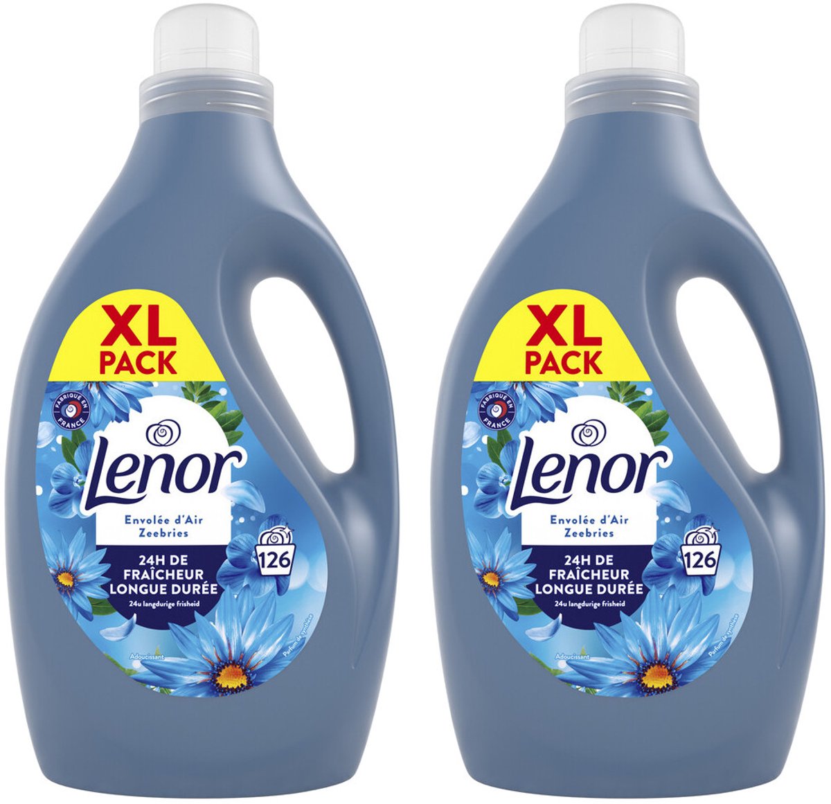 Lenor XL Pack Zeebries - Multipack - Wasverzachter - 5300ml (2x2650ml) - 252 (2x126) Wasbeurten