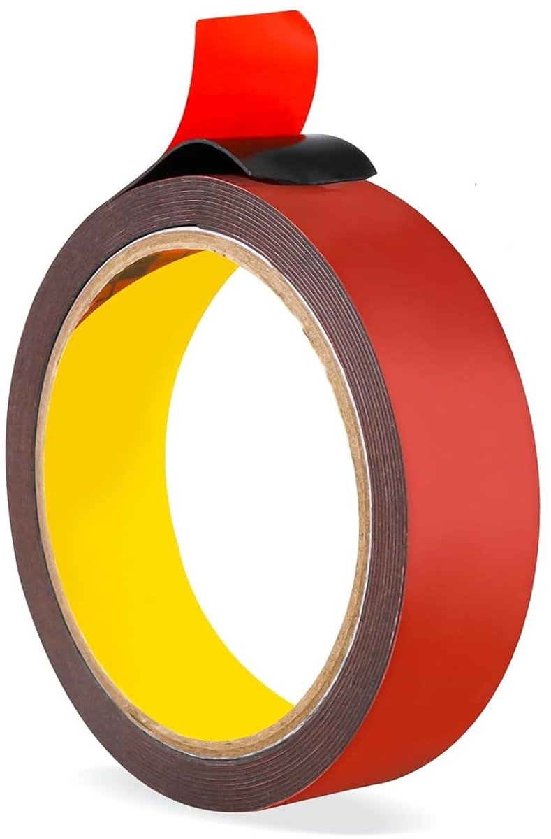 Dubbelzijdig Plakband - Transparant - 25 mm x 3 m - Extra Sterk en Waterdicht - Voor Montage en Decoratie