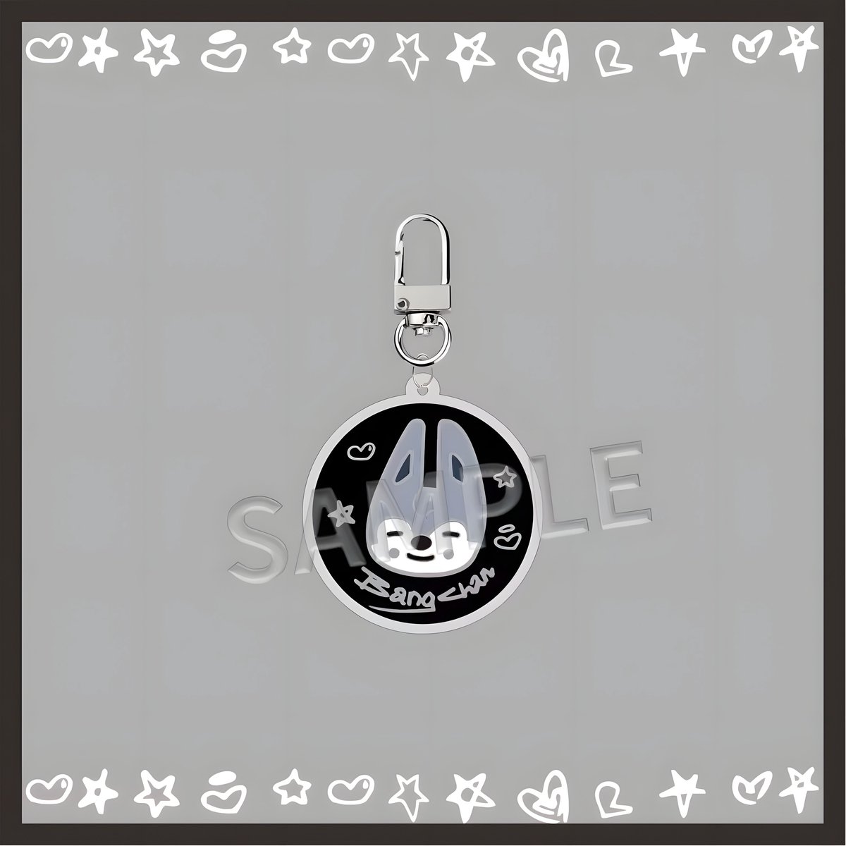 KPOP Stray Kids SKZ Bang Chan Acrylic Keyring SKZOO Face [Sleutelhanger]