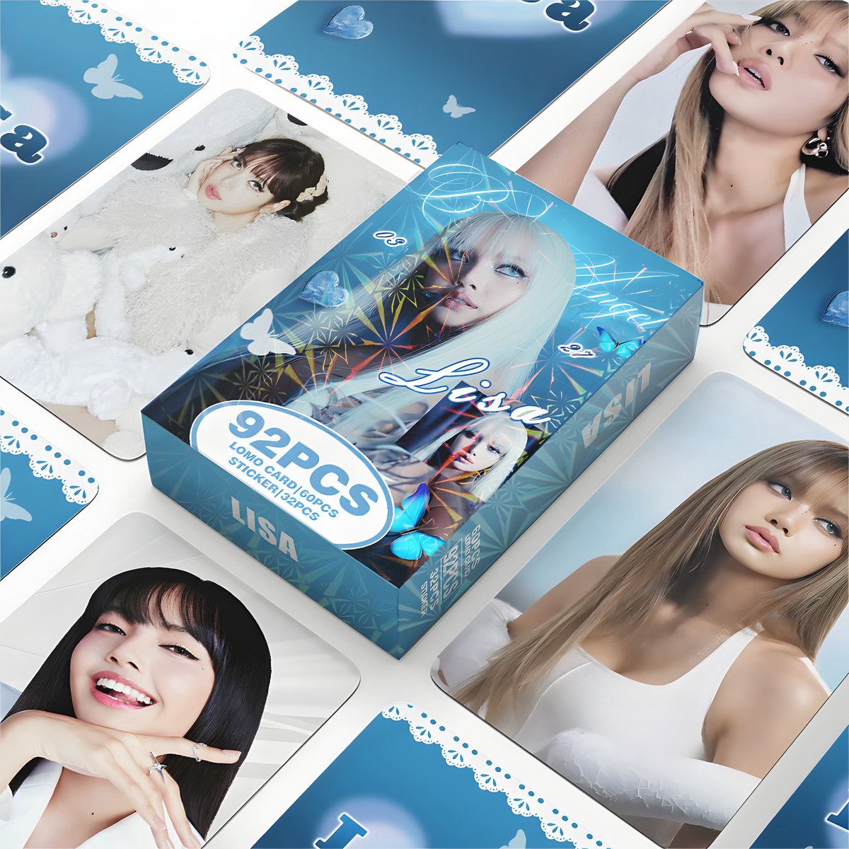 KPOP 92pcs/box LISA Holographic Photocard [Fotokaarten]