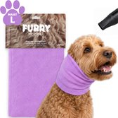 Furry Original® Oorbeschermer Hond - Gehoorbescherming voor Waterblazer en Shampoo Beurt - Kalmering & Minder Stress - Oorbescherming Hoofdband - Honden Verzorging - Large - Lila Paars