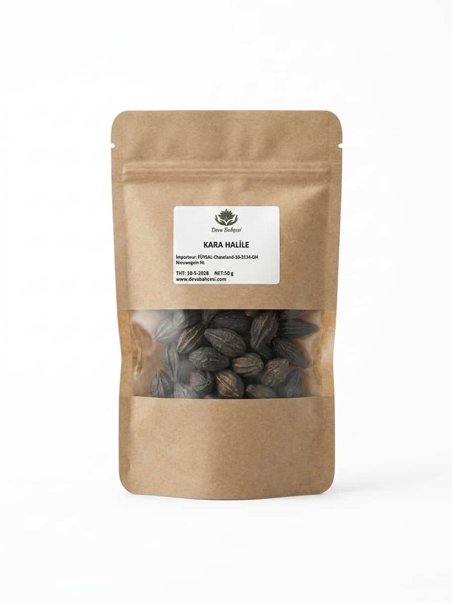 Deva Bahçesi- Zwarte Haritaki- Black Myrobalan- Kara Halile- 50 g