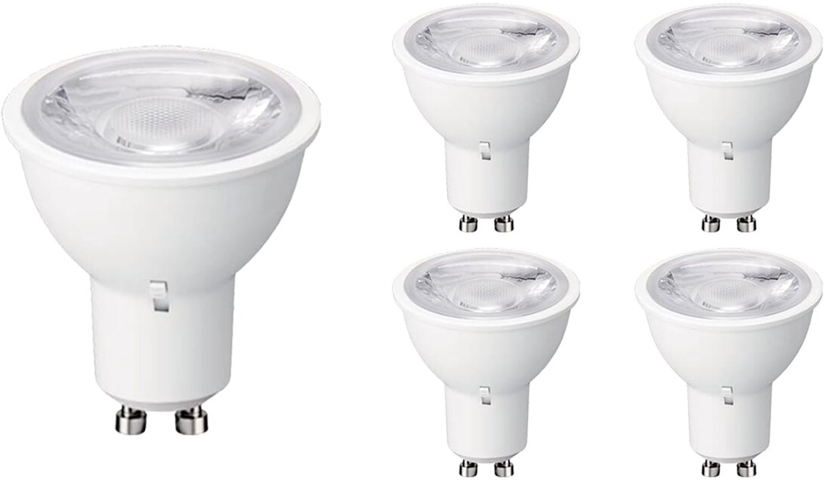 VITO ADVANCE-PRO - LED Spot GU10 - 6W 660lm 3CCT 2700/4000/6400K - Lichthoek 38° - Wit - 35.000 uur - 5 stuks