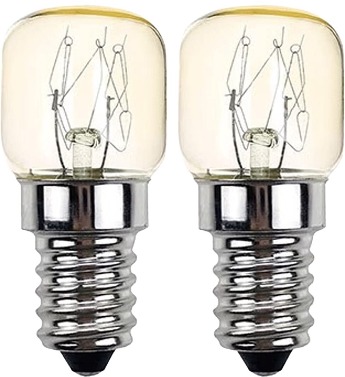 Vito Calor - Ovenlamp E14 - 25W 300lm 2800K - Warm Wit Licht - T22 - 300°C Hittebestendig - 2 stuks