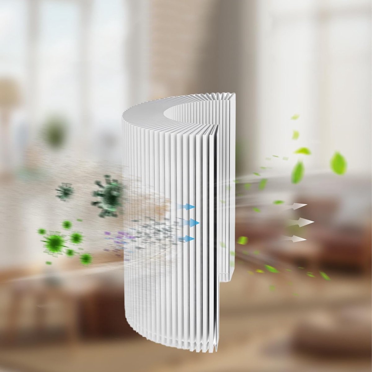 Vervangend Luchtfilter Voor Luchtreiniger, Hoogrendements Actieve Kool, Compatibel Met Levoit Core 300 en Core 300s.