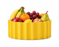 Fiastra Trivela fruitschaal - fruitmand - schaal - geel - 30 x 30 cm