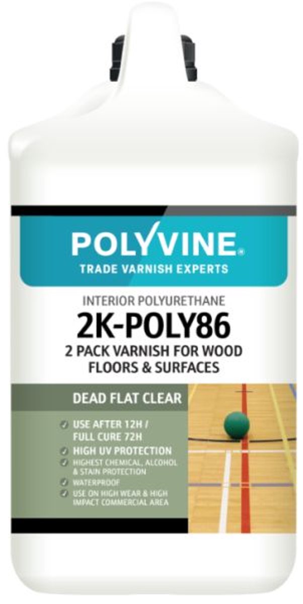 Polyvine 2K-POLY86 Polyurethaan Matte Vernis en Verharder 4,4 liter