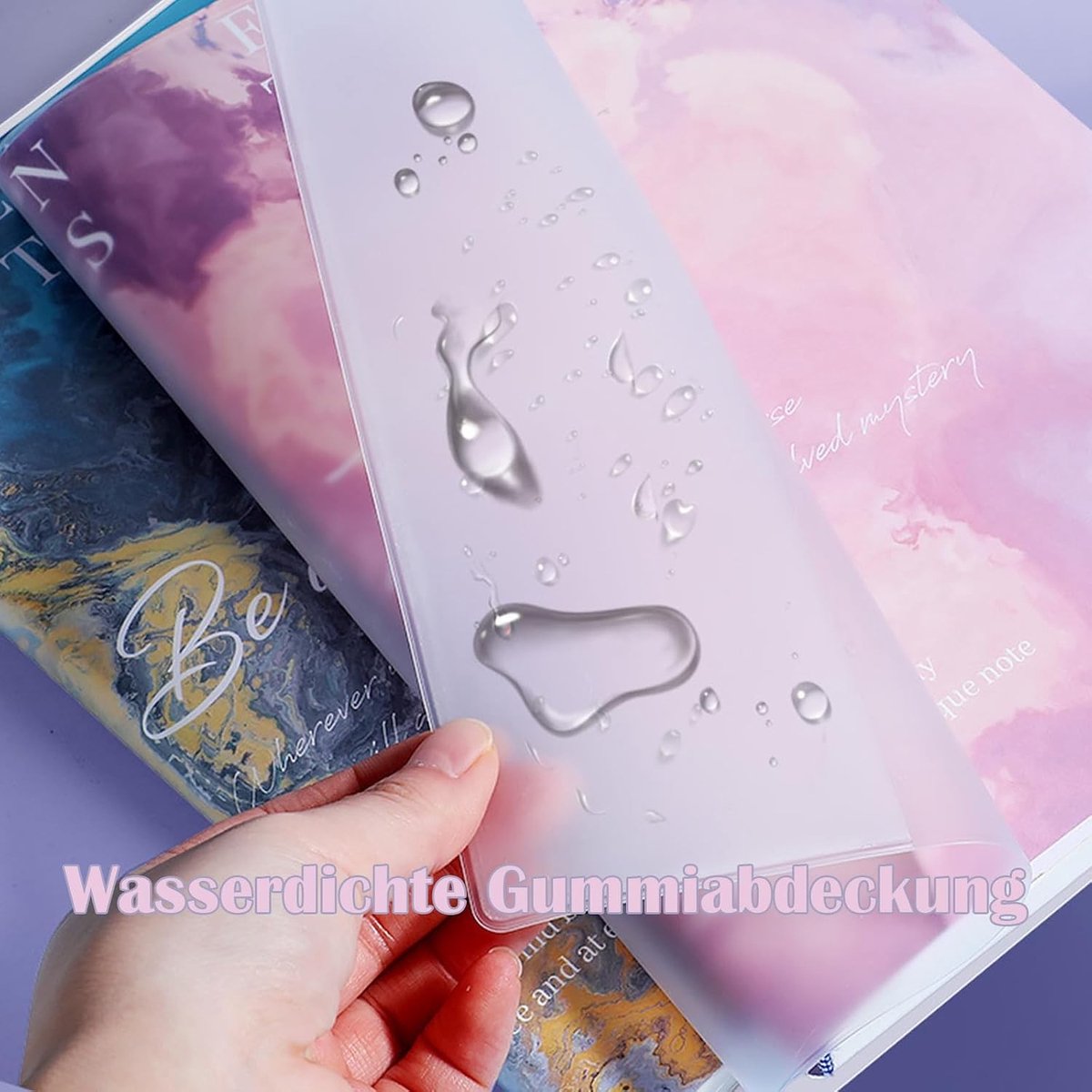 Notitieboek A4 - Roze - A4 - Waterdichte Rubber Cover - Voor Werk en School