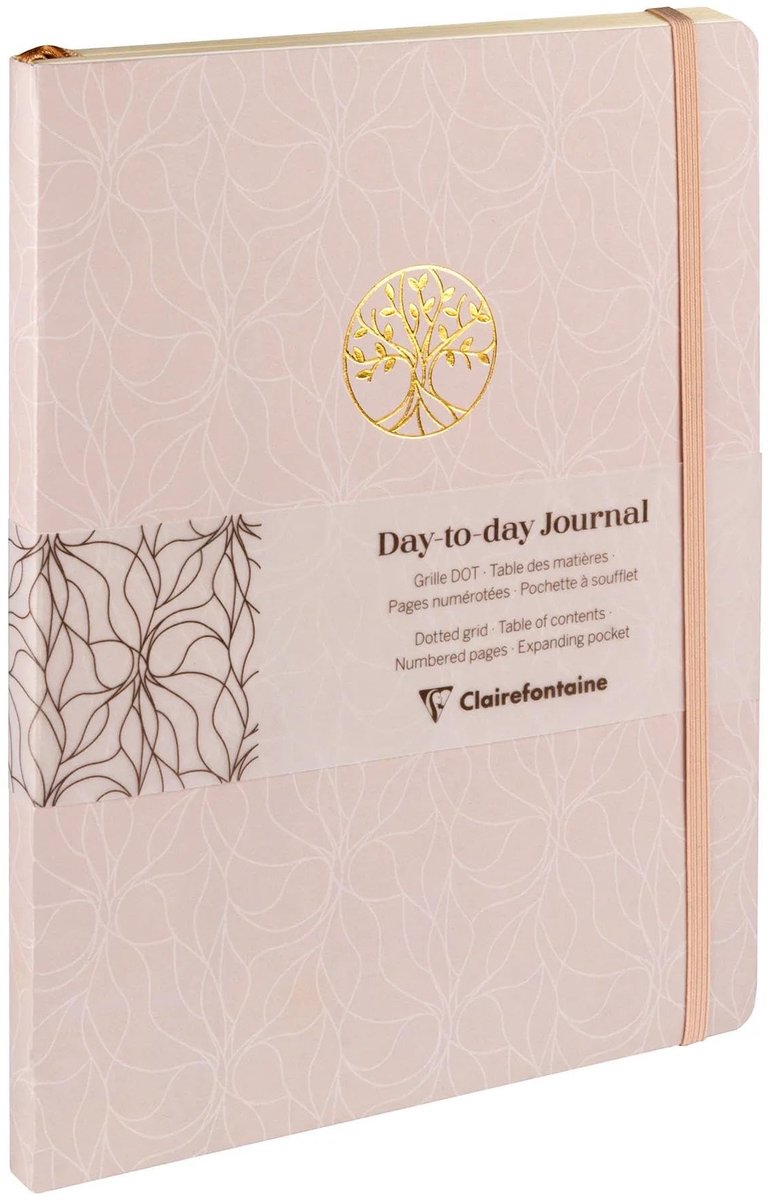 Elzusha - Dagagenda 19x25 cm - 192 Dot Pagina's Ivoorpapier - Inspire Collectie