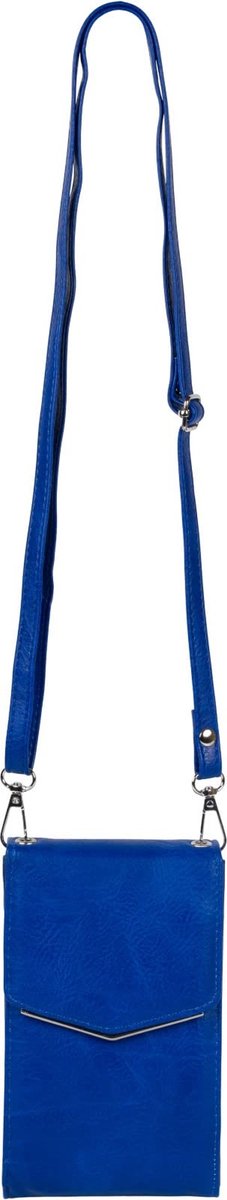 Elzusha - Mini Schoudertas voor Dames - Royal Blauw met Metaaldetail