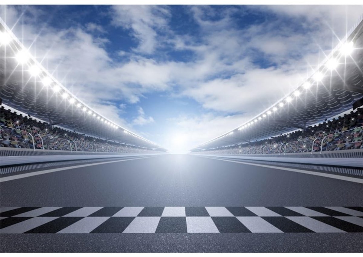 Elzusha - Fotografie Achtergrond - Race Track Stadion - 3m x 2,5m