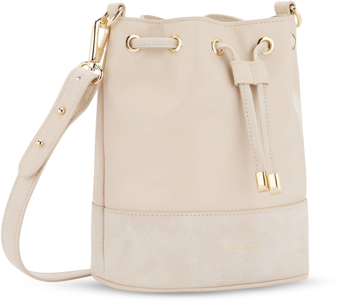 Elzusha - Crossbody Schoudertas - Veganistisch Leer - Beige
