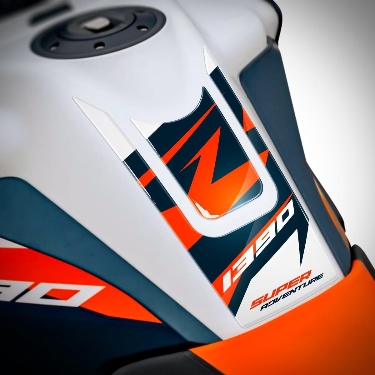 Elzusha - Tank pad 3D resin voor 1390 Super Adventure R - Bescherming tegen impact en krassen