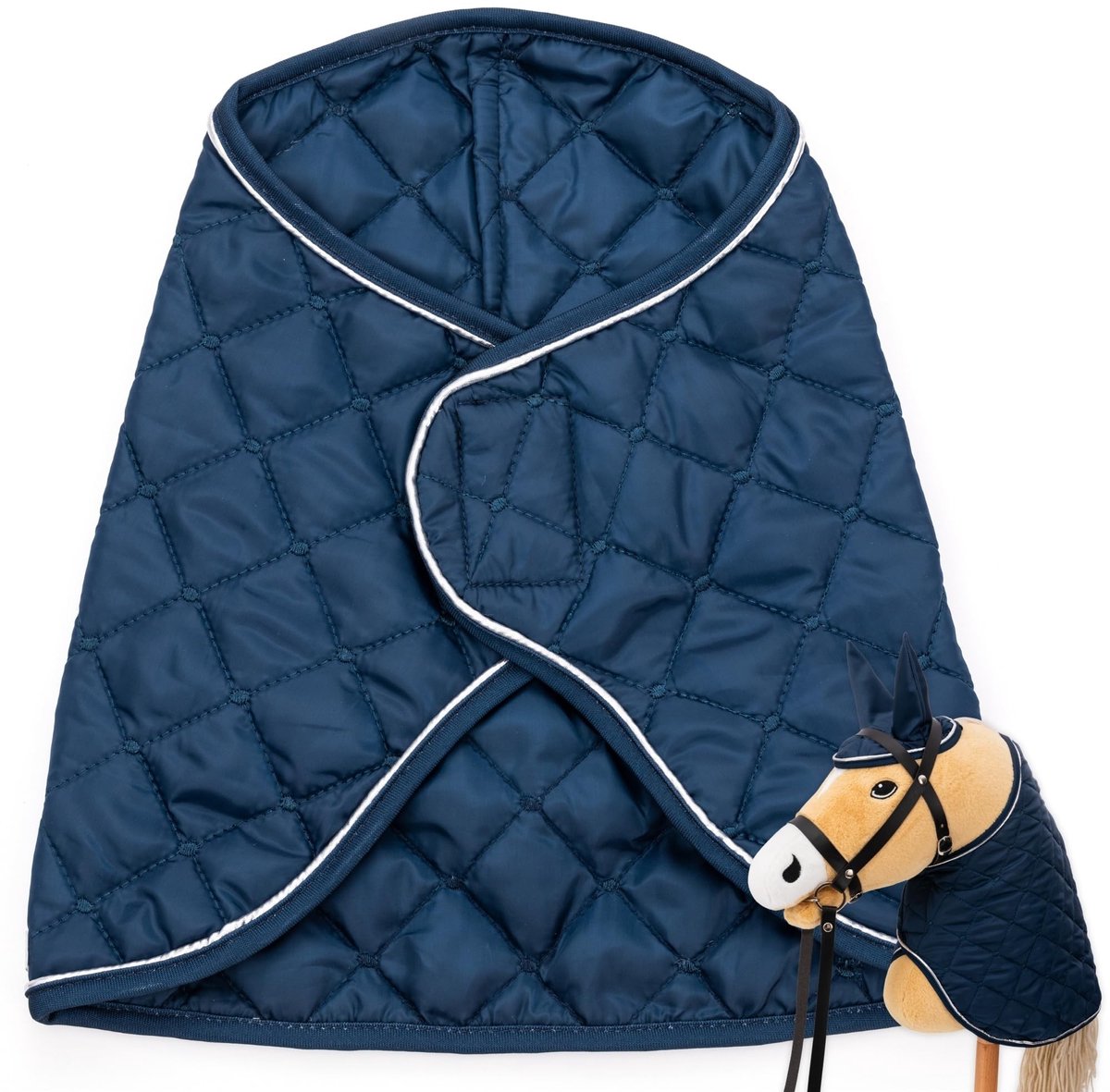 Elzusha - Hobby Horse Dekentje - Blauw - Zacht en Duurzaam