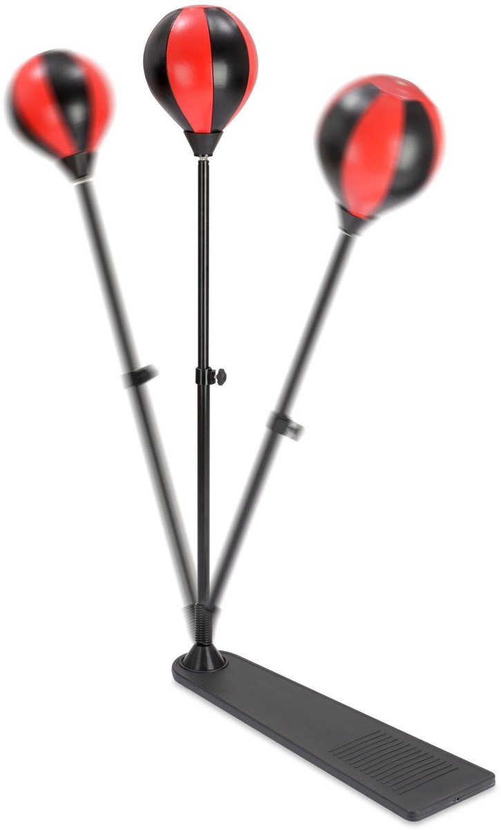 Toyrific Junior Boksbal 120 Cm Met Handschoenen Rood/zwart