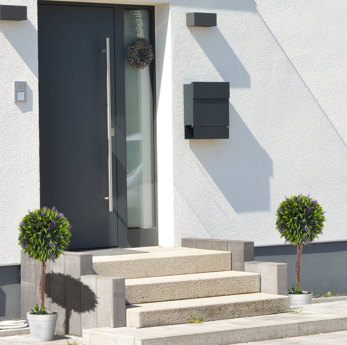 MODFU - Kunstbloem - Lavendel - 2 Stuks - 60 Cm - Kunststof - Groen