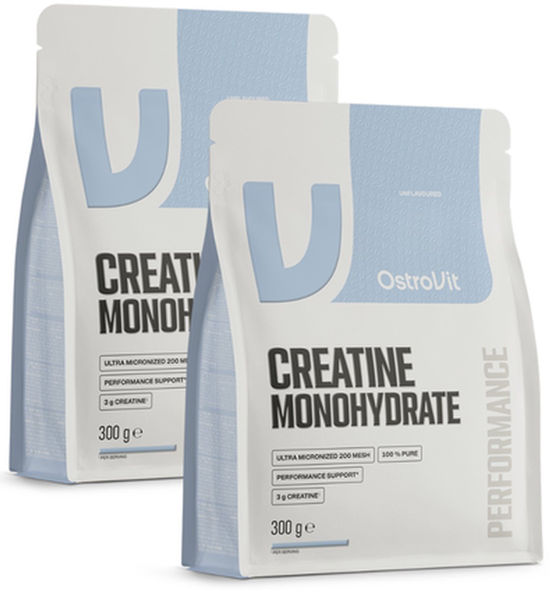 OstroVit Creatine Monohydrate – Voedingssupplement – Creatine – Vegan – Voordeelpakket 2 x 300g