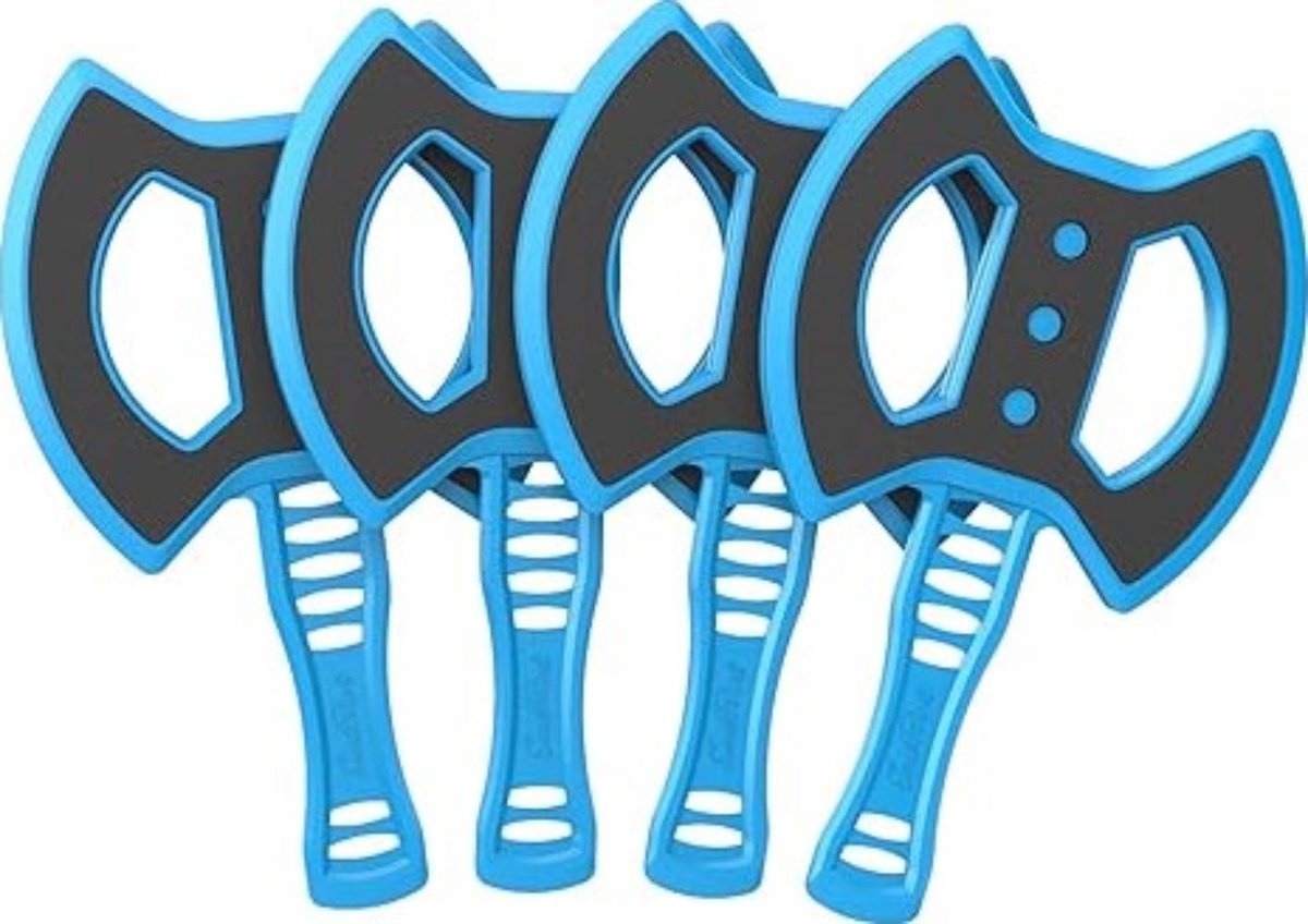 Werpbijl Blauw Set 4st.